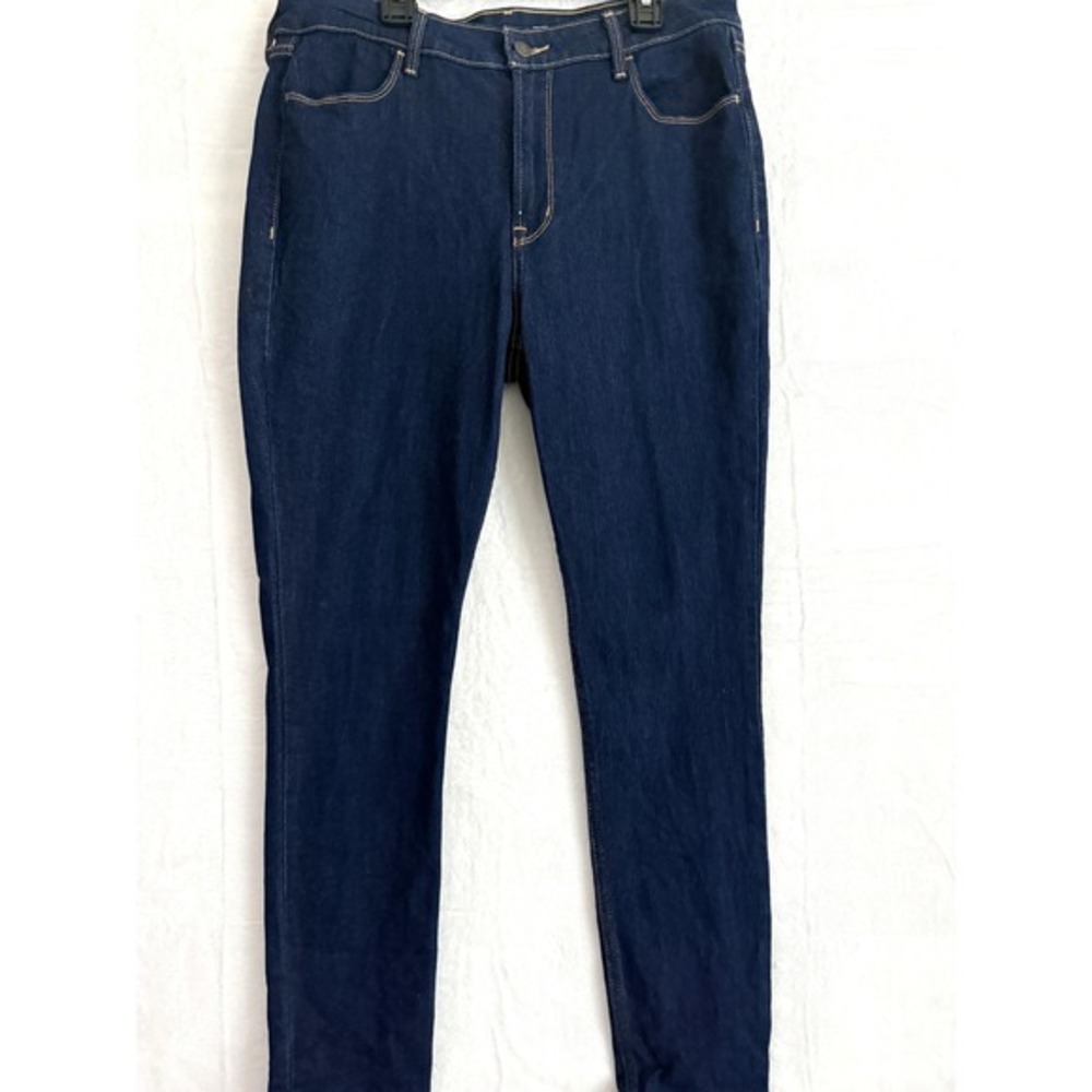 Old Navy High Rise Dark Wash Skinny‎ Jeans Women Size 12 EUC